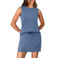 Women's Sleeveless Tank Top & Skort Set