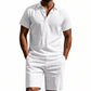 Men's Casual Top & Shorts 2-Piece Set