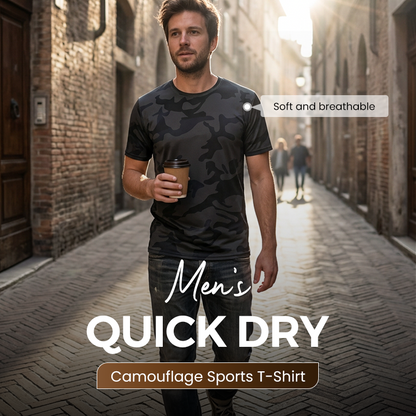 Men's Quick Dry Camouflage Sports T-Shirt