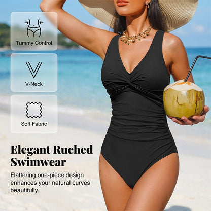💞 50% OFF!!☀️Women's Tummy Control One-Piece Swimsuit 👙