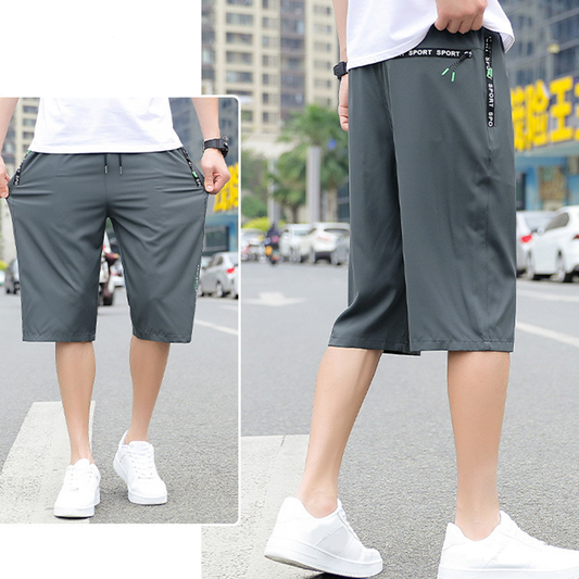 Men's Lightweight Quick Dry Athletic Cropped Pants