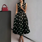 📢📢50% OFF !! ⏰Women's Polka Dot Sleeveless V-Neck Dress