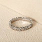 📢📢50% OFF !!⏰Women's Elegant Heart Eternity Ring – Micro-Paved Zircons, Stainless Steel, Stackable ✨