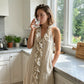 Women's V-Neck Ruffled Sleeveless Dress