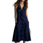 Women's V-Neck Ruffled Sleeveless Dress