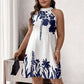 Women's Floral Print Halter Neck Dress