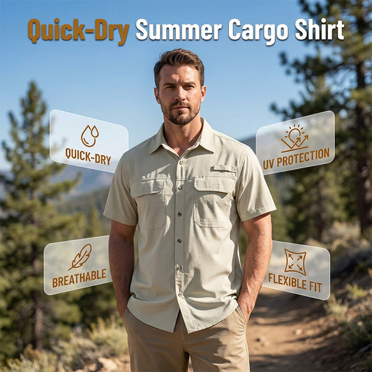 Men's Quick Dry Short Sleeve Workwear Shirt
