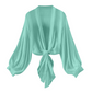 Women's Lightweight Chiffon Tie-Front Cardigan