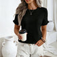Women's Elegant Ruffle Sleeve Summer Top