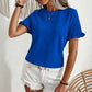 Women's Elegant Ruffle Sleeve Summer Top