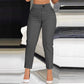 Women's High Waisted Cropped Suit Pants