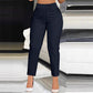 Women's High Waisted Cropped Suit Pants