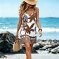 Women's Summer Boho Tropical Print Mini Dress