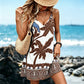 Women's Summer Boho Tropical Print Mini Dress