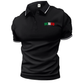 Men's Classic Lapel Short Sleeve Cotton Top