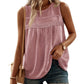 Women's Sleeveless Lace Trim Tank Top