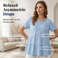 Women's Short Sleeve Tiered Tunic Top