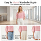 Women’s Summer Batwing Sleeve Top Casual Split Loose Blouse
