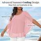 Women’s Summer Batwing Sleeve Top Casual Split Loose Blouse