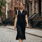 Women's Casual Maxi Dress with Side Split