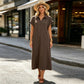Women's Casual Maxi Dress with Side Split
