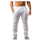 Men's Casual Linen Drawstring Trousers