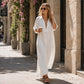 👗 50% OFF!🌸Women's Minimalist Solid Color Maxi Dress