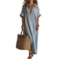 👗 50% OFF!🌸Women's Minimalist Solid Color Maxi Dress