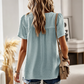 Women's Casual Crew Neck Short Sleeve Blouse