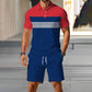 Men's Summer Breathable Shirt and Shorts Set