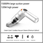 📢📢50% OFF !!⏰Cordless Car Vacuum – 10000Pa Suction & 4000mAh Battery 🚗