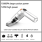 📢📢50% OFF !!⏰Cordless Car Vacuum – 10000Pa Suction & 4000mAh Battery 🚗