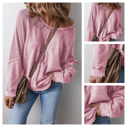 📢📢50% OFF !! ⏰Women’s Casual Round Neck & Long Sleeve Top