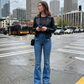 Women's High Waisted Flare Jeans