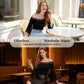 Women’s Chic Black Slim Fit Off-Shoulder Flare Sleeve T-Shirt