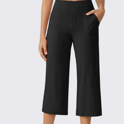 👖50% OFF!✨Women's Casual Wide Leg Cropped Pants – Side Pockets, Breathable, Versatile 🌿