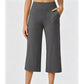 👖50% OFF!✨Women's Casual Wide Leg Cropped Pants – Side Pockets, Breathable, Versatile 🌿