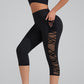 Women Breathable Mesh Splicing Yoga Leggings