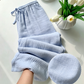 Women’s Elastic Waist Cotton Loungewear Pants