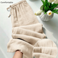 Women’s Elastic Waist Cotton Loungewear Pants