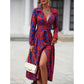 Multi-Color Printed Shirt Dress