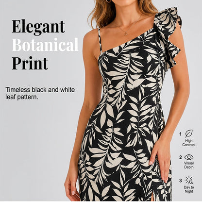 Women Summer Backless Midi Dress with Side Split