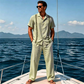 👔50% OFF!✨Men's Breathable Shirt & Pants 2-Piece Set