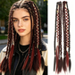 💇‍♀️50% OFF!✨Maillard Style Pre-Braided Hair Extensions – Bohemian Braids, Metallic Accents, Festival Ready 🌸