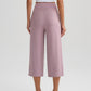 Women's High-Waist Wide-Leg Capri Pants