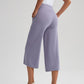 Women's High-Waist Wide-Leg Capri Pants