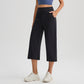 Women's High-Waist Wide-Leg Capri Pants
