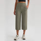 Women's High-Waist Wide-Leg Capri Pants
