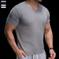 🩶Breathable V-Neck Knit Tee