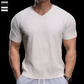 🩶Breathable V-Neck Knit Tee